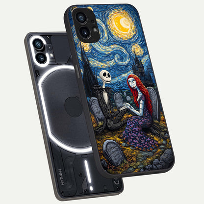  Eternal Night Love phone case For Nothing Phone 1 showing premium glass back cover with detailed artwork