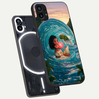  Heart of Ocean phone case For Nothing Phone 1 showing premium glass back cover with detailed artwork