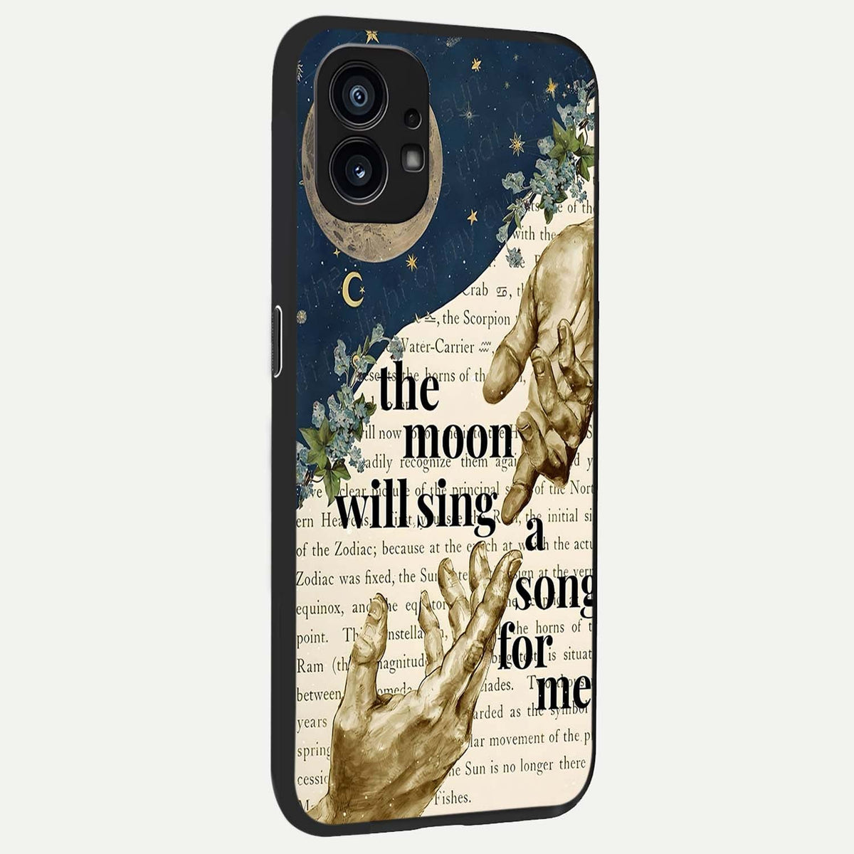 Aesthetic Divine back cover For Nothing Phone 1 slim fit glass case with vibrant aesthetic design