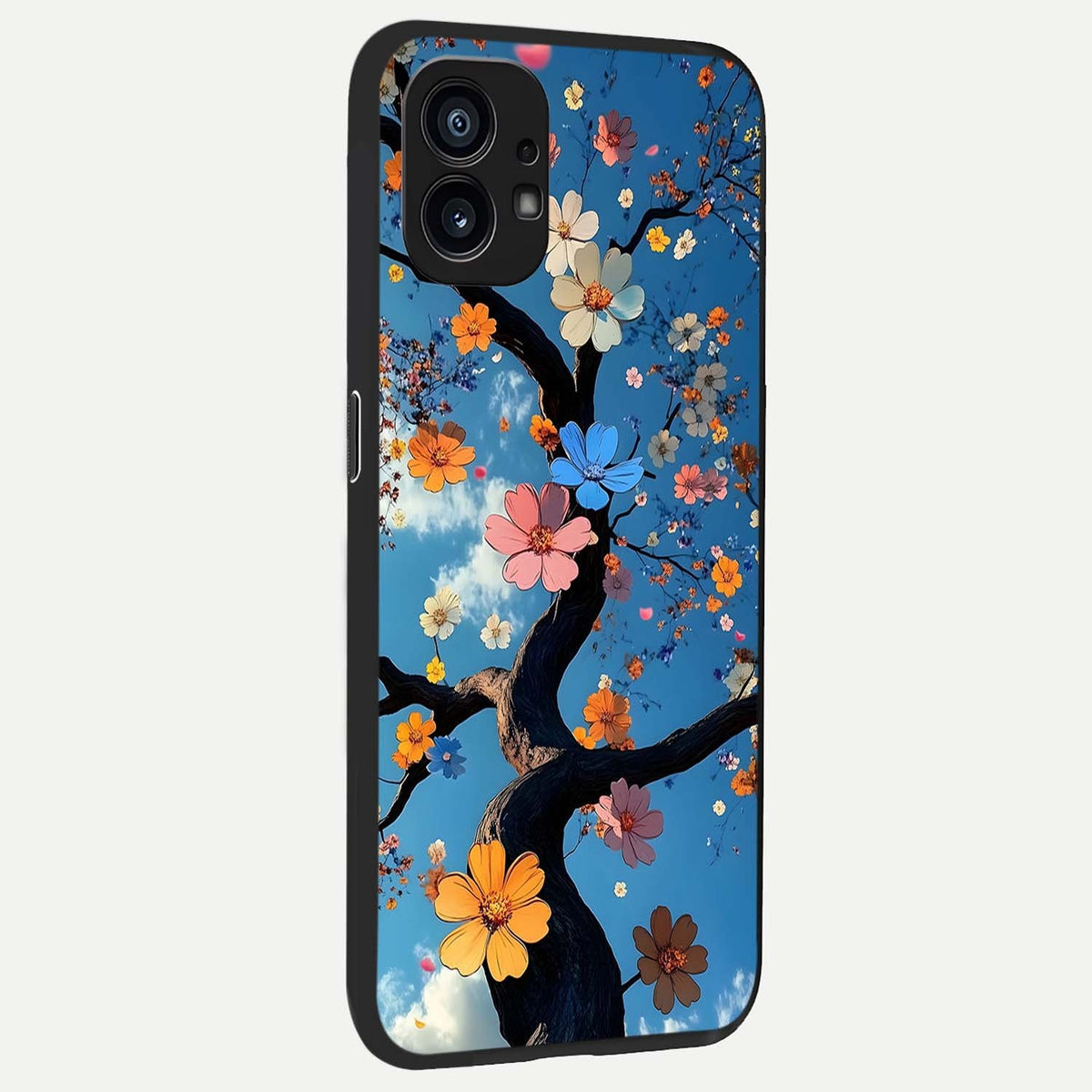 Blossom Dream Sky back cover For Nothing Phone 1 slim fit glass case with vibrant aesthetic design