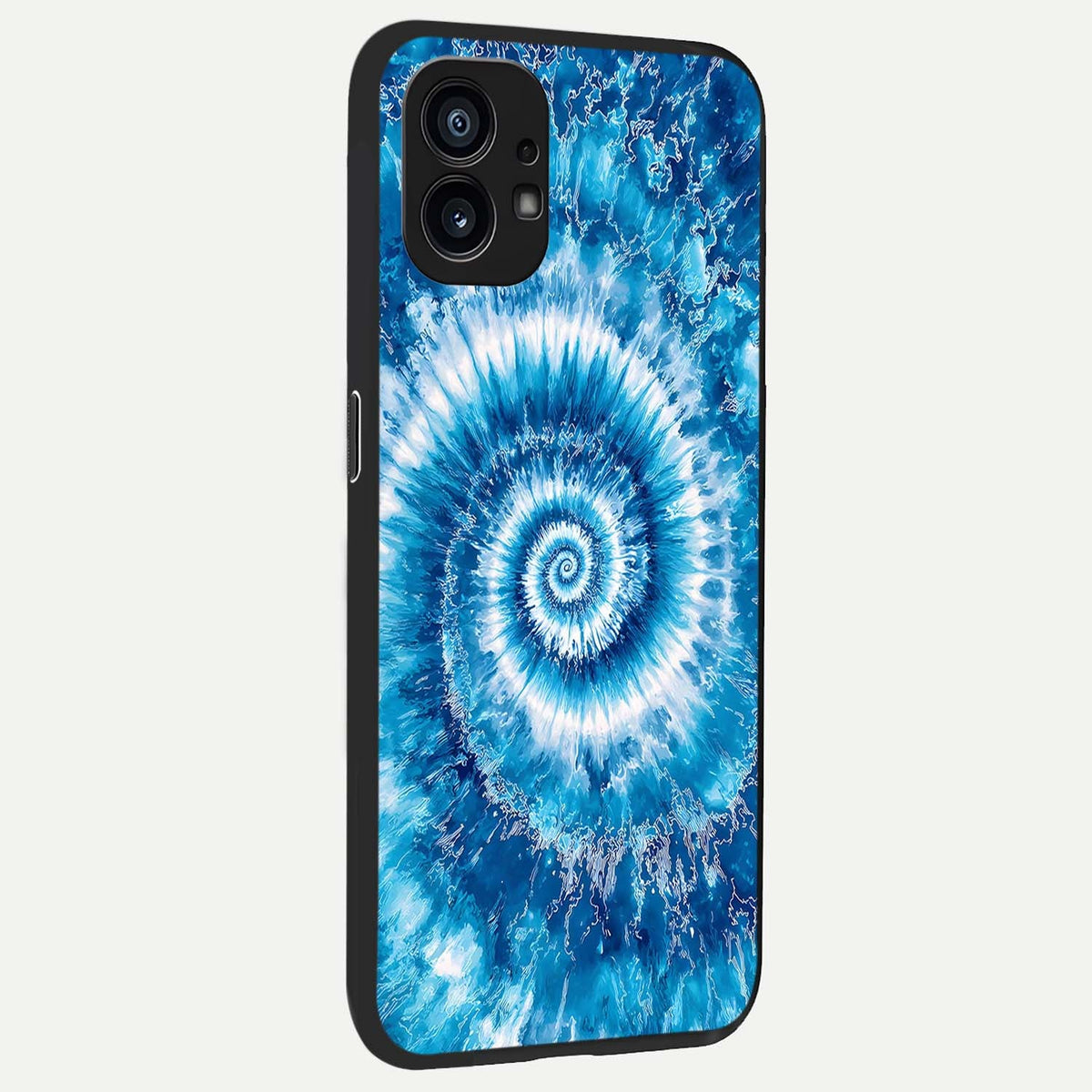  Blue Galaxy Wave back cover For Nothing Phone 1 slim fit glass case with vibrant aesthetic design