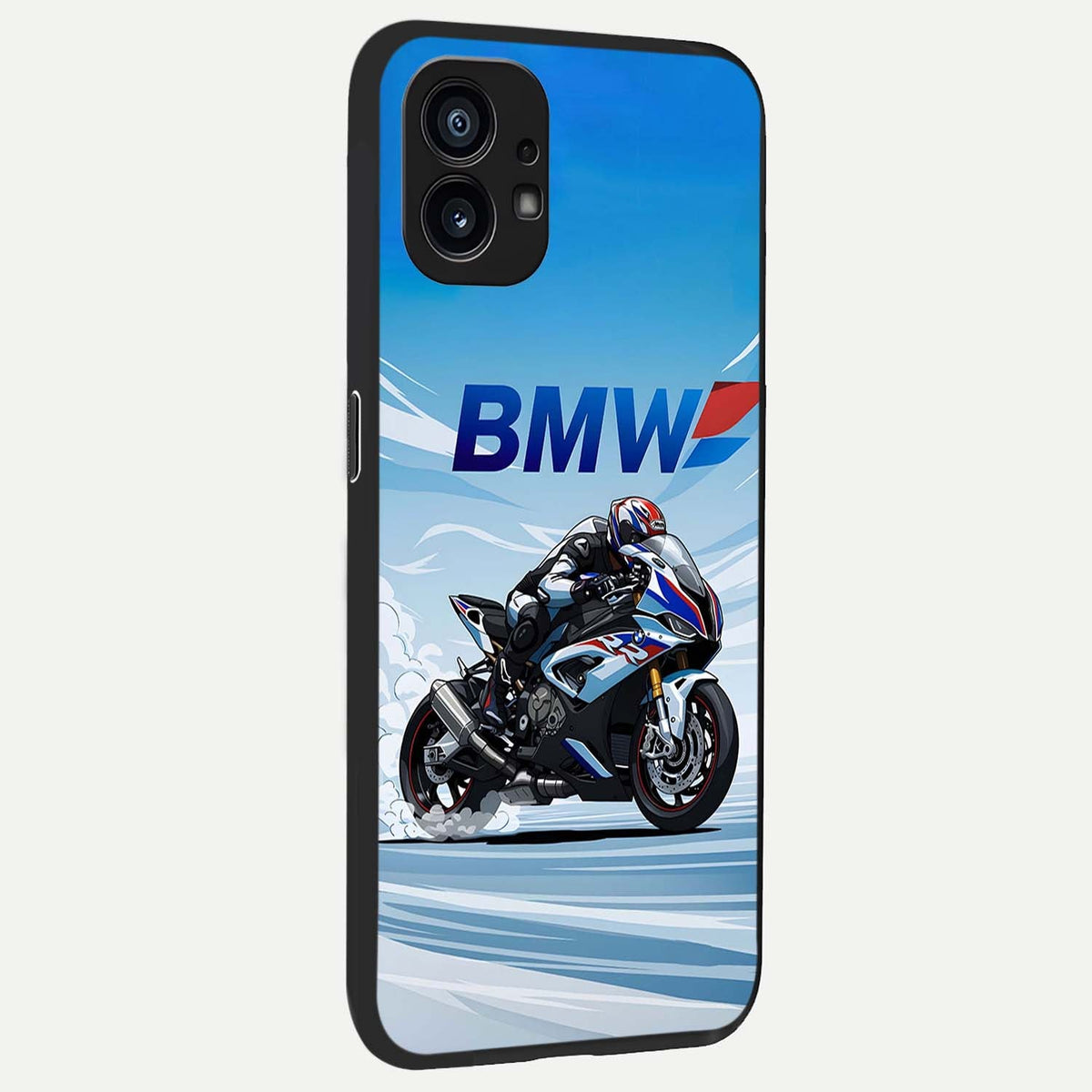  BMW Power Drift back cover For Nothing Phone 1 slim fit glass case with vibrant aesthetic design