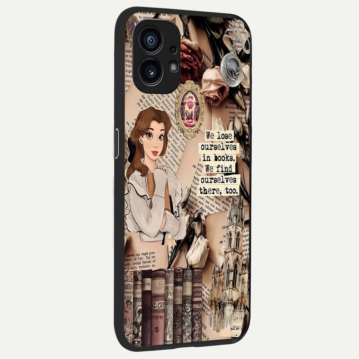  Bookish Dream World back cover For Nothing Phone 1 slim fit glass case with vibrant aesthetic design