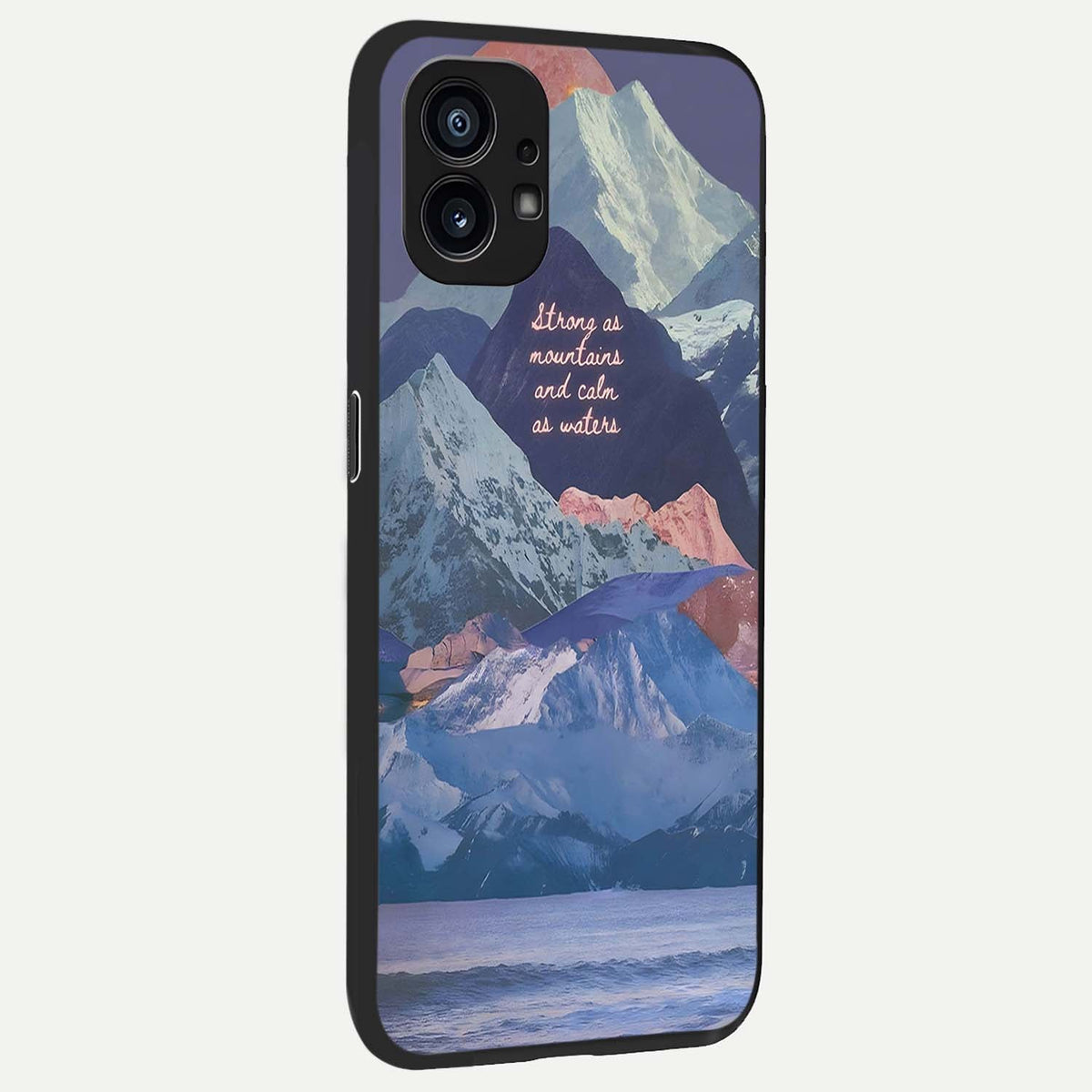  Celestial Mountain Calm back cover For Nothing Phone 1 slim fit glass case with vibrant aesthetic design