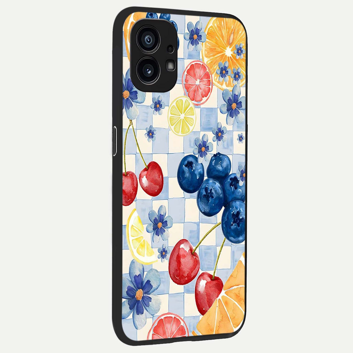 Citrus Bloom Joy back cover For Nothing Phone 1 slim fit glass case with vibrant aesthetic design