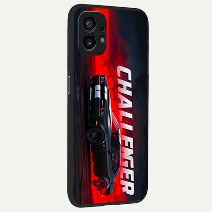  Crimson Challenger Fury back cover For Nothing Phone 1 slim fit glass case with vibrant aesthetic design