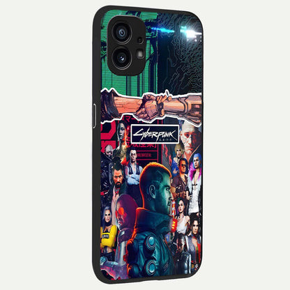  CYBERPUNK Legacy back cover For Nothing Phone 1 slim fit glass case with vibrant aesthetic design