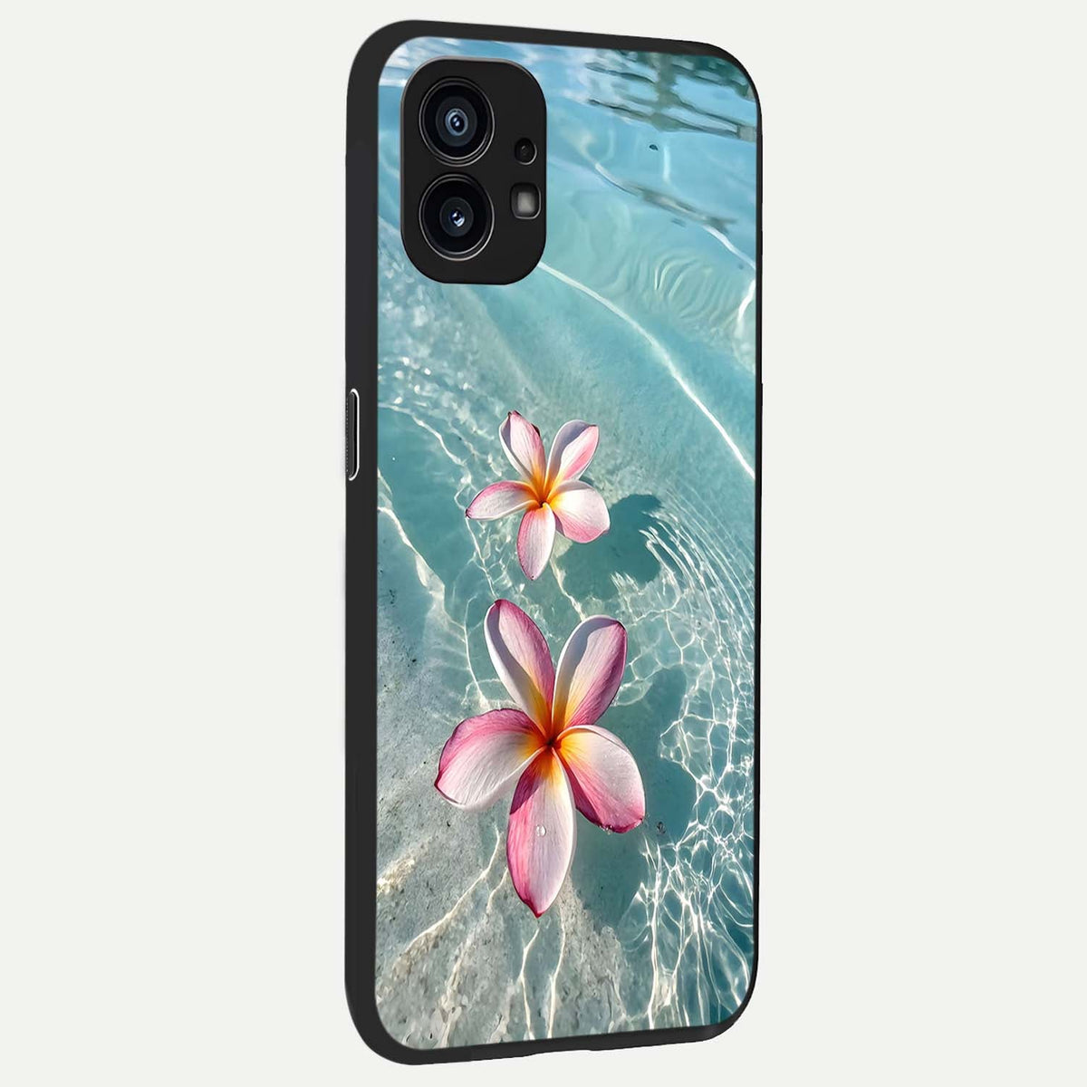  Floating Bloom Bliss back cover For Nothing Phone 1 slim fit glass case with vibrant aesthetic design
