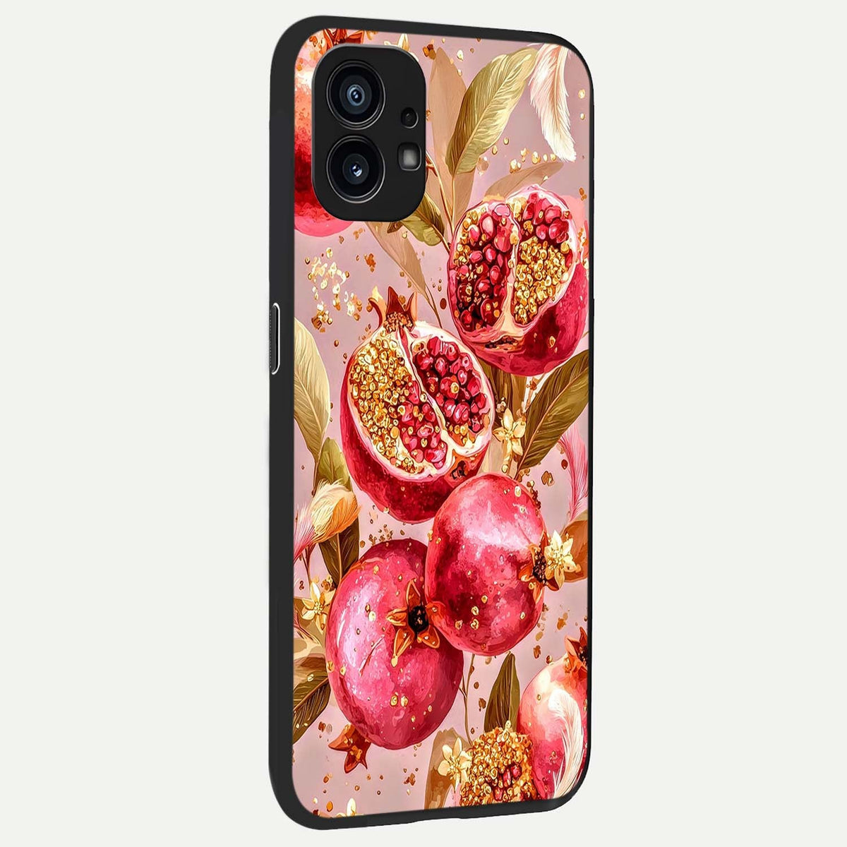  Golden Bloom Glow back cover For Nothing Phone 1 slim fit glass case with vibrant aesthetic design