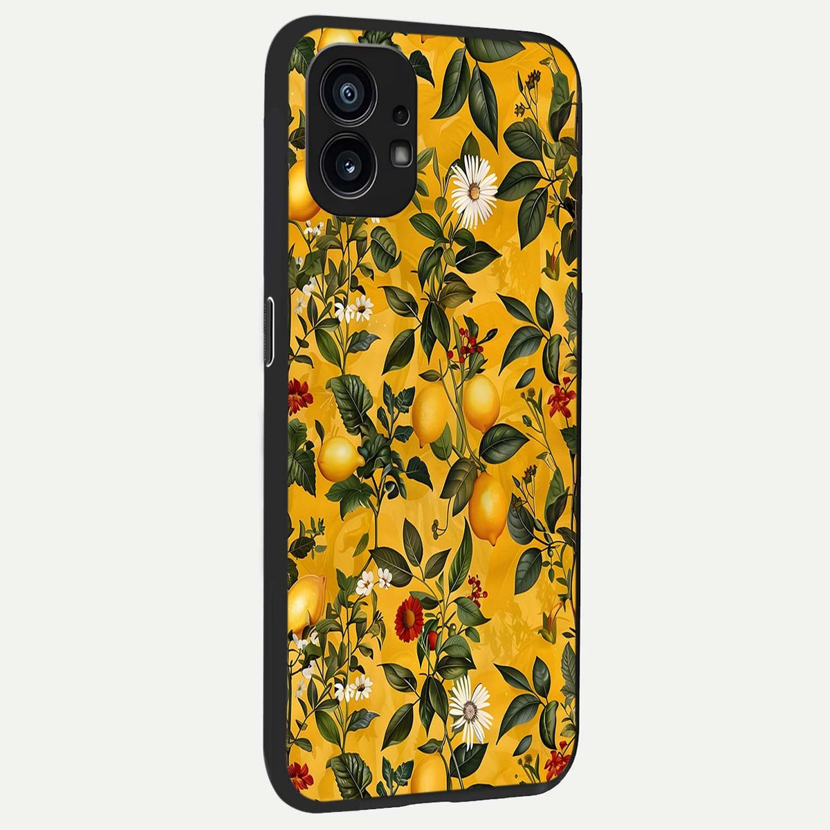  Golden Lemon Field back cover For Nothing Phone 1 slim fit glass case with vibrant aesthetic design