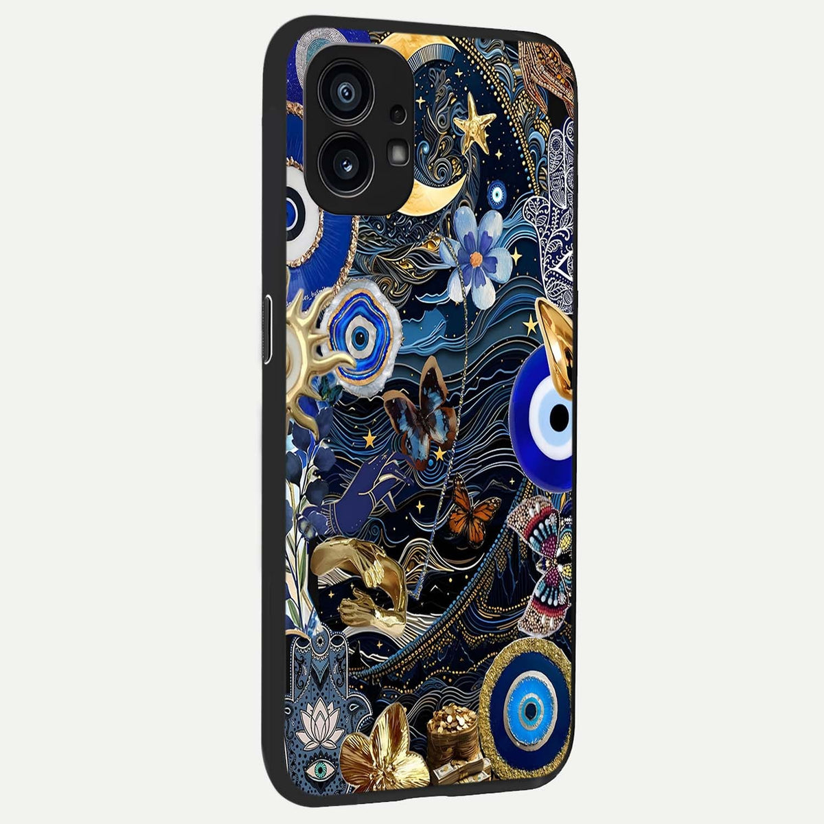  Golden Moon Magic back cover For Nothing Phone 1 slim fit glass case with vibrant aesthetic design