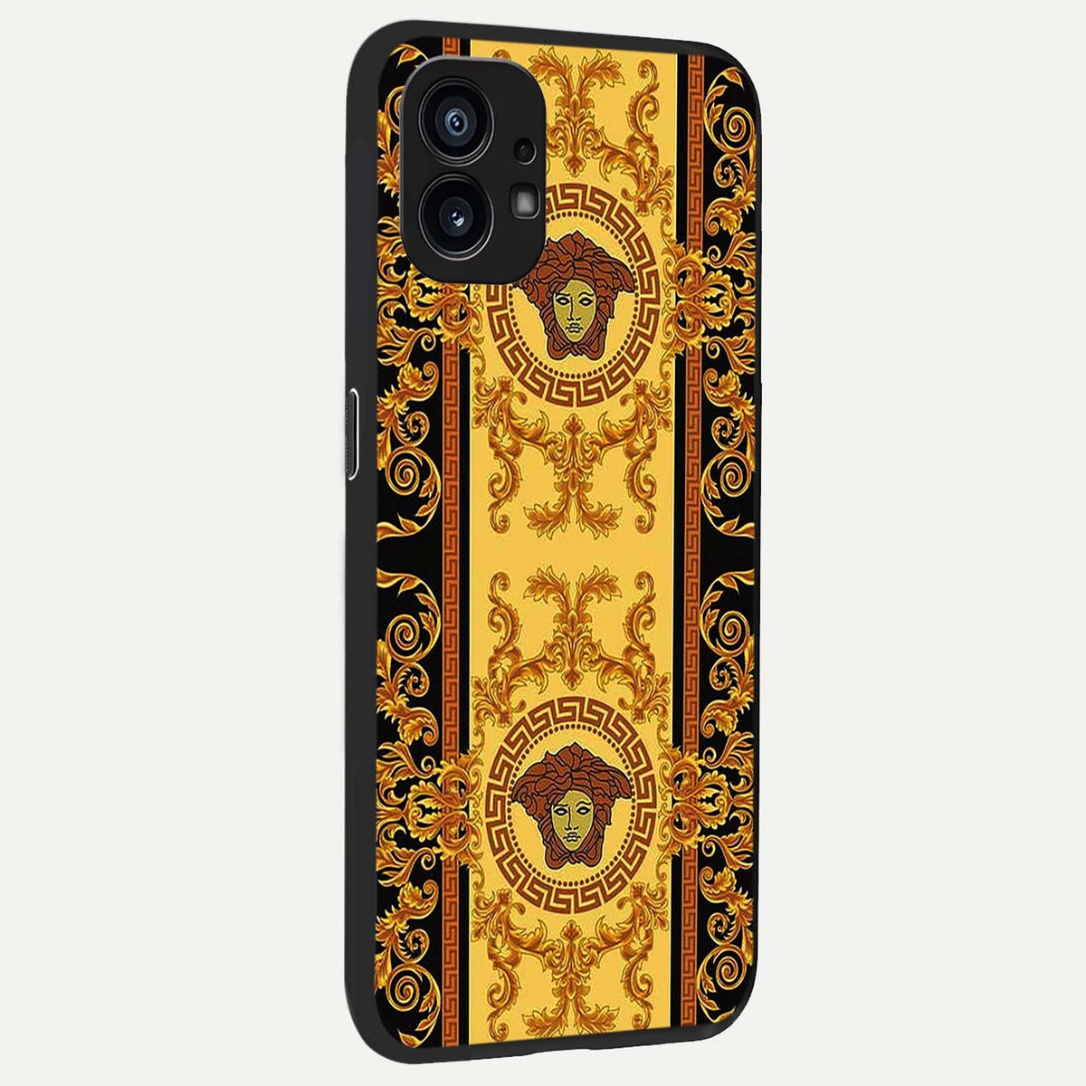 Golden Royal Heritage back cover For Nothing Phone 1 slim fit glass case with vibrant aesthetic design