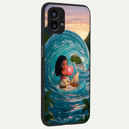 Heart of Ocean back cover For Nothing Phone 1 slim fit glass case with vibrant aesthetic design