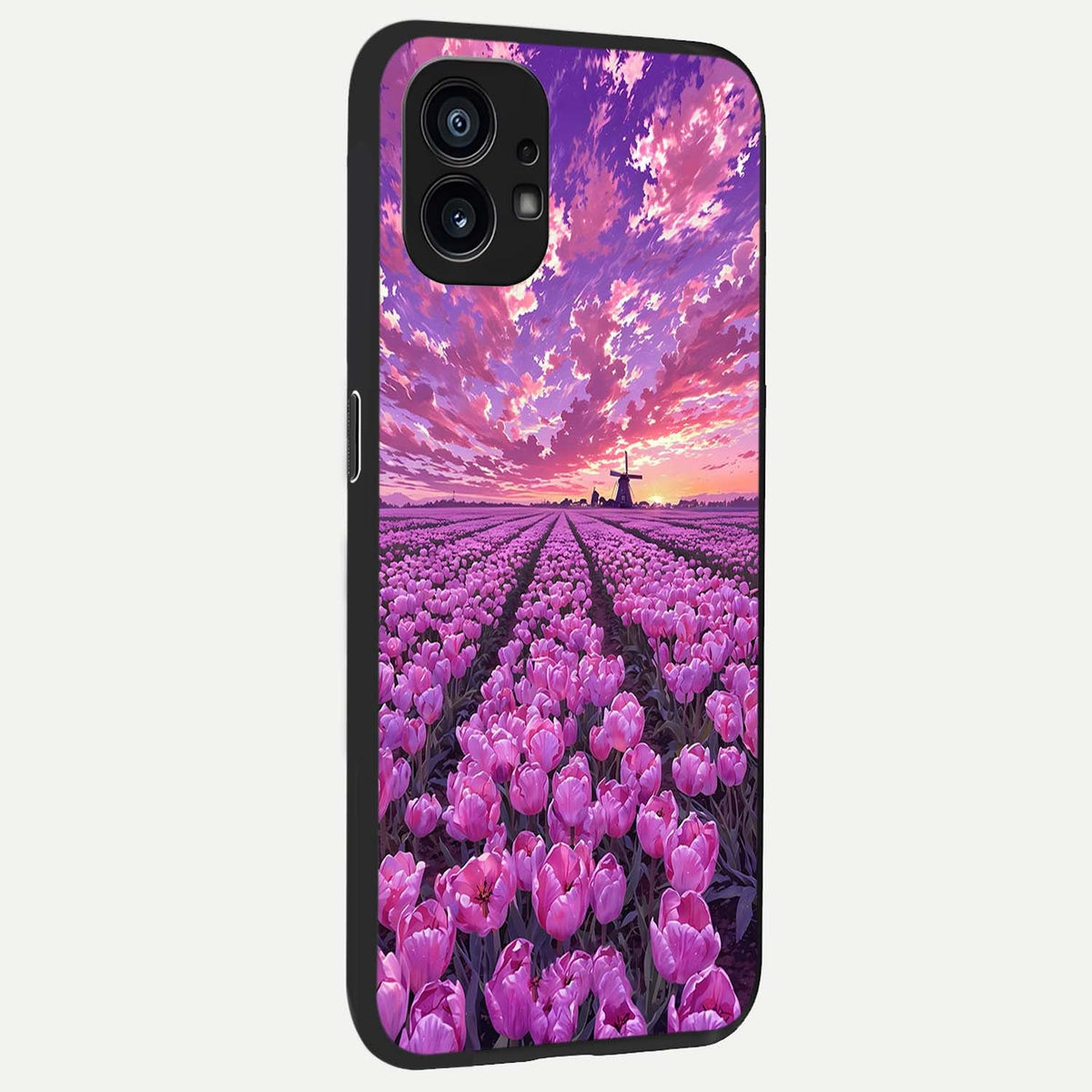  Lavender Dream Skies back cover For Nothing Phone 1 slim fit glass case with vibrant aesthetic design