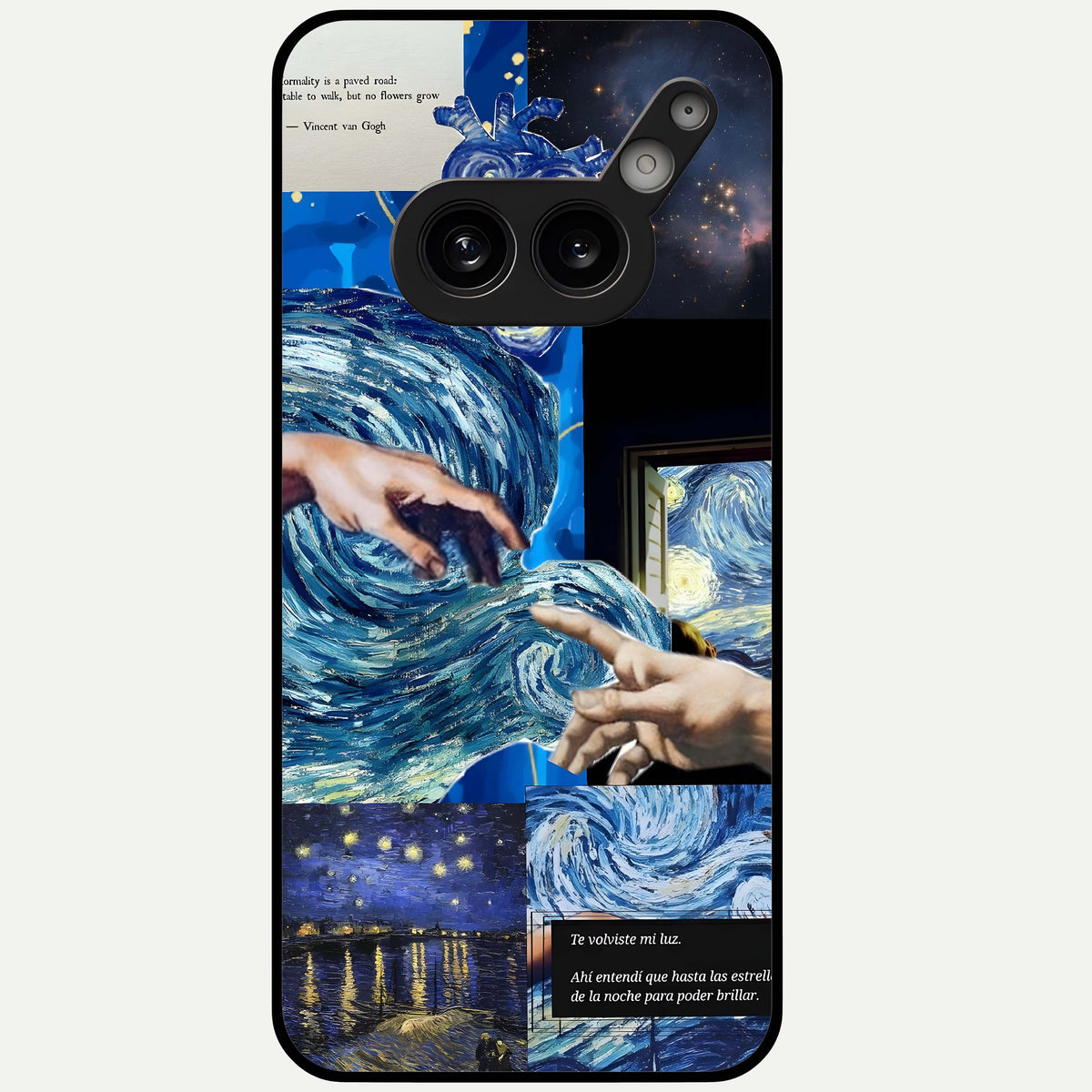  Aesthetic Vando Hands Glass Case For Nothing Phone 2A Plus back cover – full design glossy printed glass finish