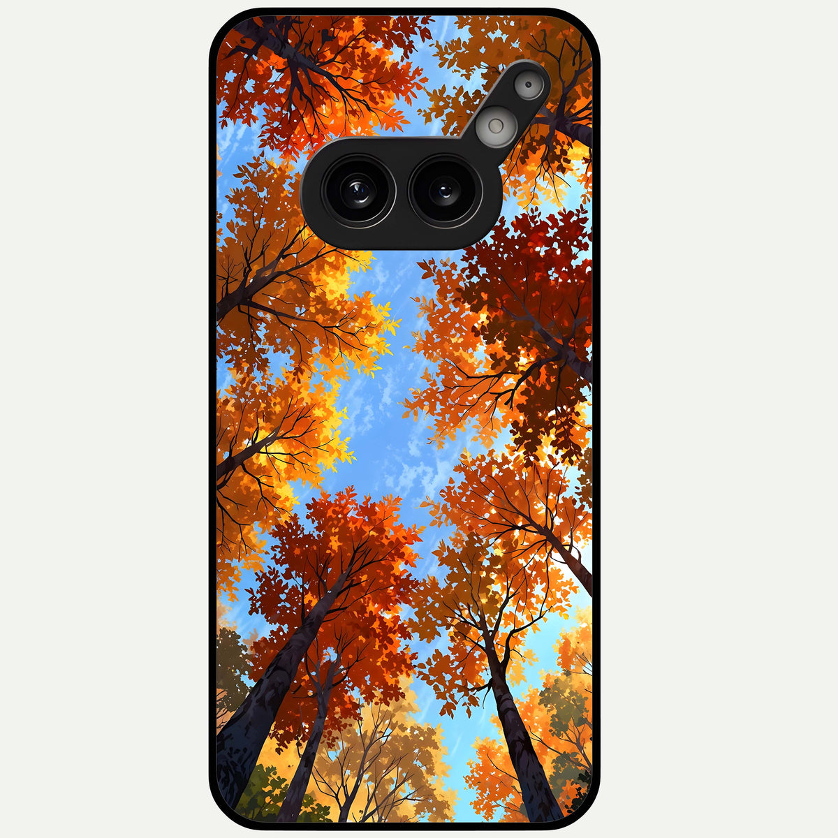  Autumn Sky Rise Glass Case For Nothing Phone 2A Plus back cover – full design glossy printed glass finish