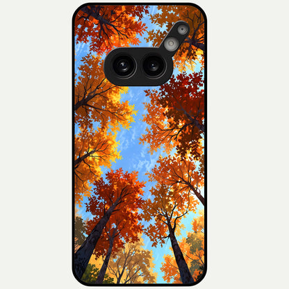  Autumn Sky Rise Glass Case For Nothing Phone 2A Plus back cover – full design glossy printed glass finish
