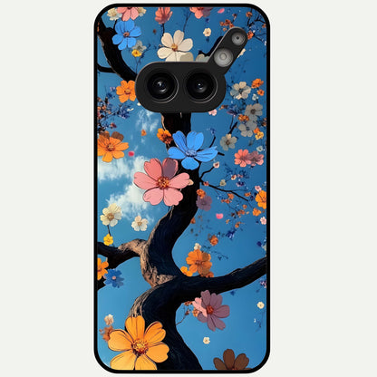  Blossom Dream Sky Glass Case For Nothing Phone 2A Plus back cover – full design glossy printed glass finish