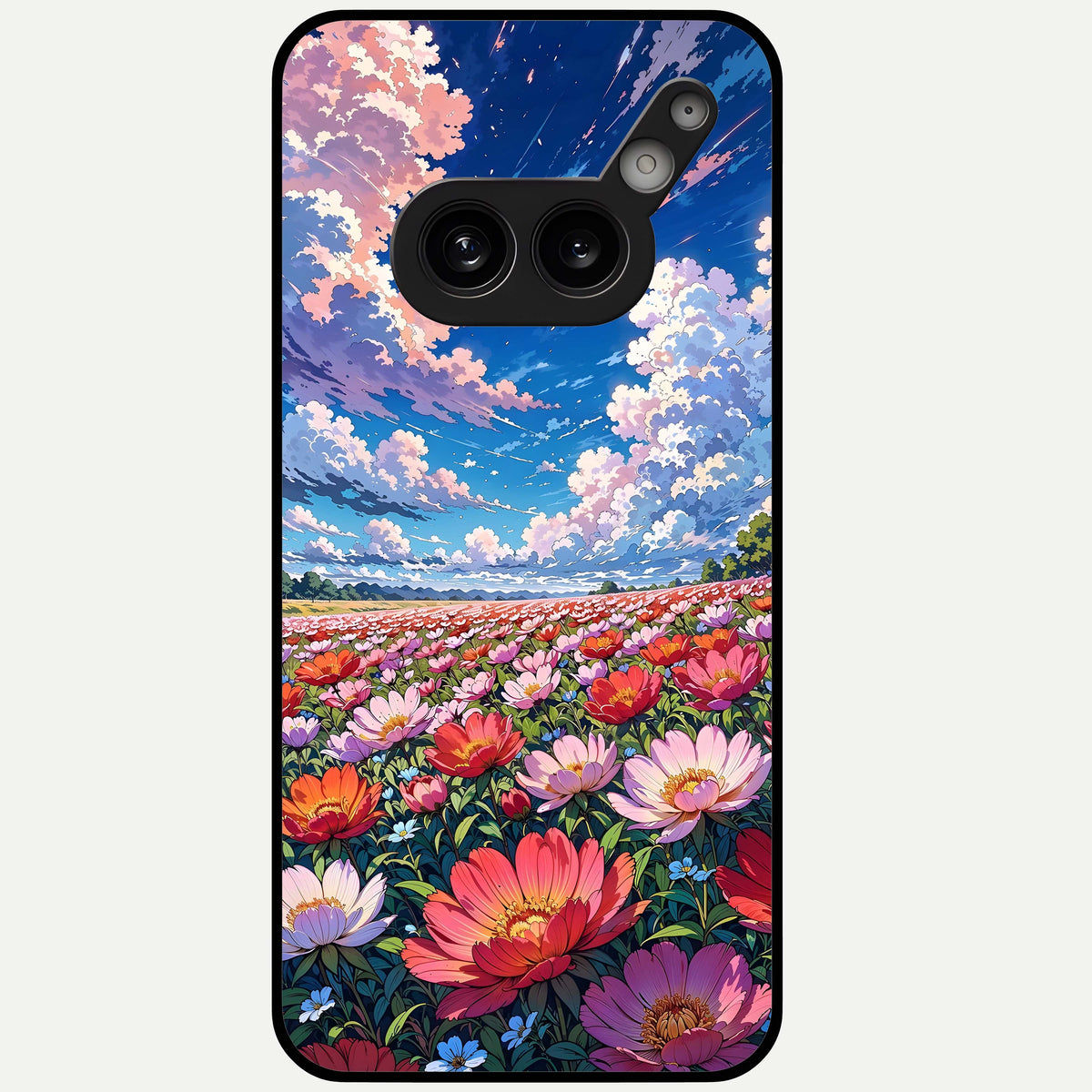  Blossom Sky Field Glass Case For Nothing Phone 2A Plus back cover – full design glossy printed glass finish