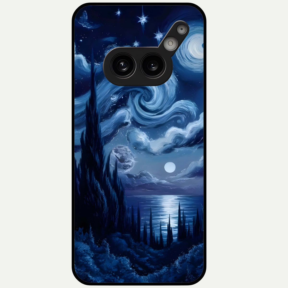  Celestial Dream Van Gogh Glass Case For Nothing Phone 2A Plus back cover – full design glossy printed glass finish
