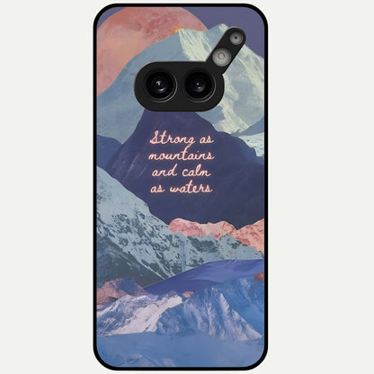  Celestial Mountain Calm Glass Case For Nothing Phone 2A Plus back cover – full design glossy printed glass finish