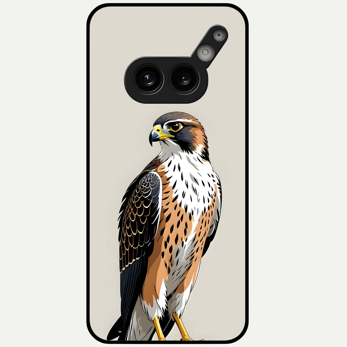  Clever Eagle Glass Case For Nothing Phone 2A Plus back cover – full design glossy printed glass finish