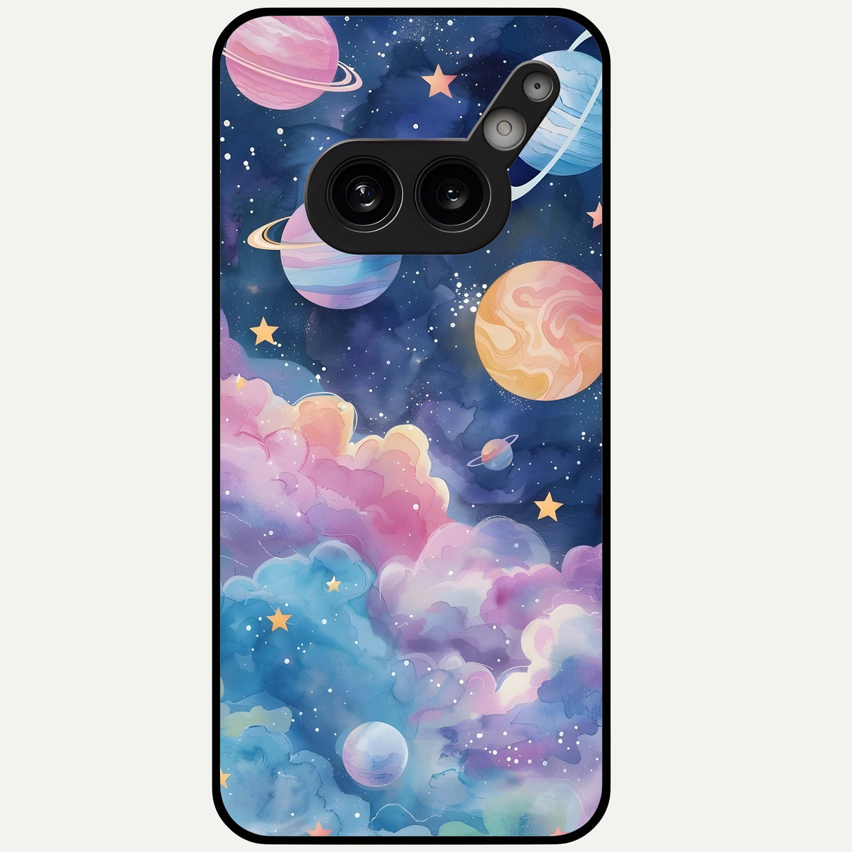  Cosmic Planet Dreams Glass Case For Nothing Phone 2A Plus back cover – full design glossy printed glass finish