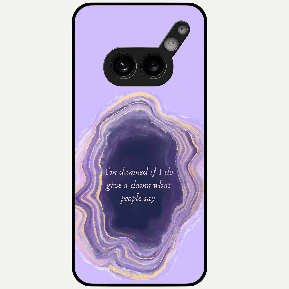 Damned People Quote Glass Case For Nothing Phone 2A Plus back cover – full design glossy printed glass finish