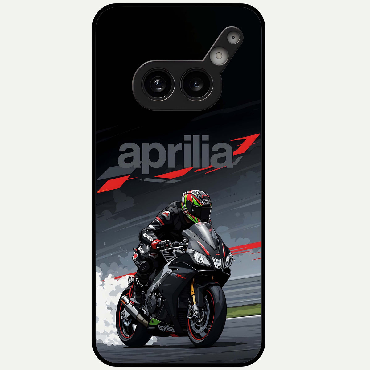  Dark Aprilla Glass Case For Nothing Phone 2A Plus back cover – full design glossy printed glass finish