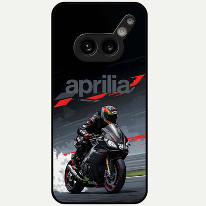  Dark Aprilla Glass Case For Nothing Phone 2A Plus back cover – full design glossy printed glass finish