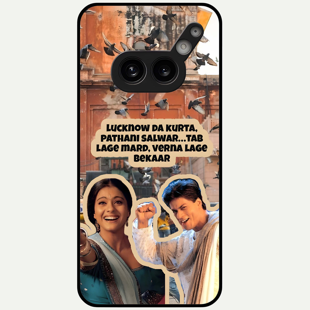  Desi Retro Vibes Glass Case For Nothing Phone 2A Plus back cover – full design glossy printed glass finish