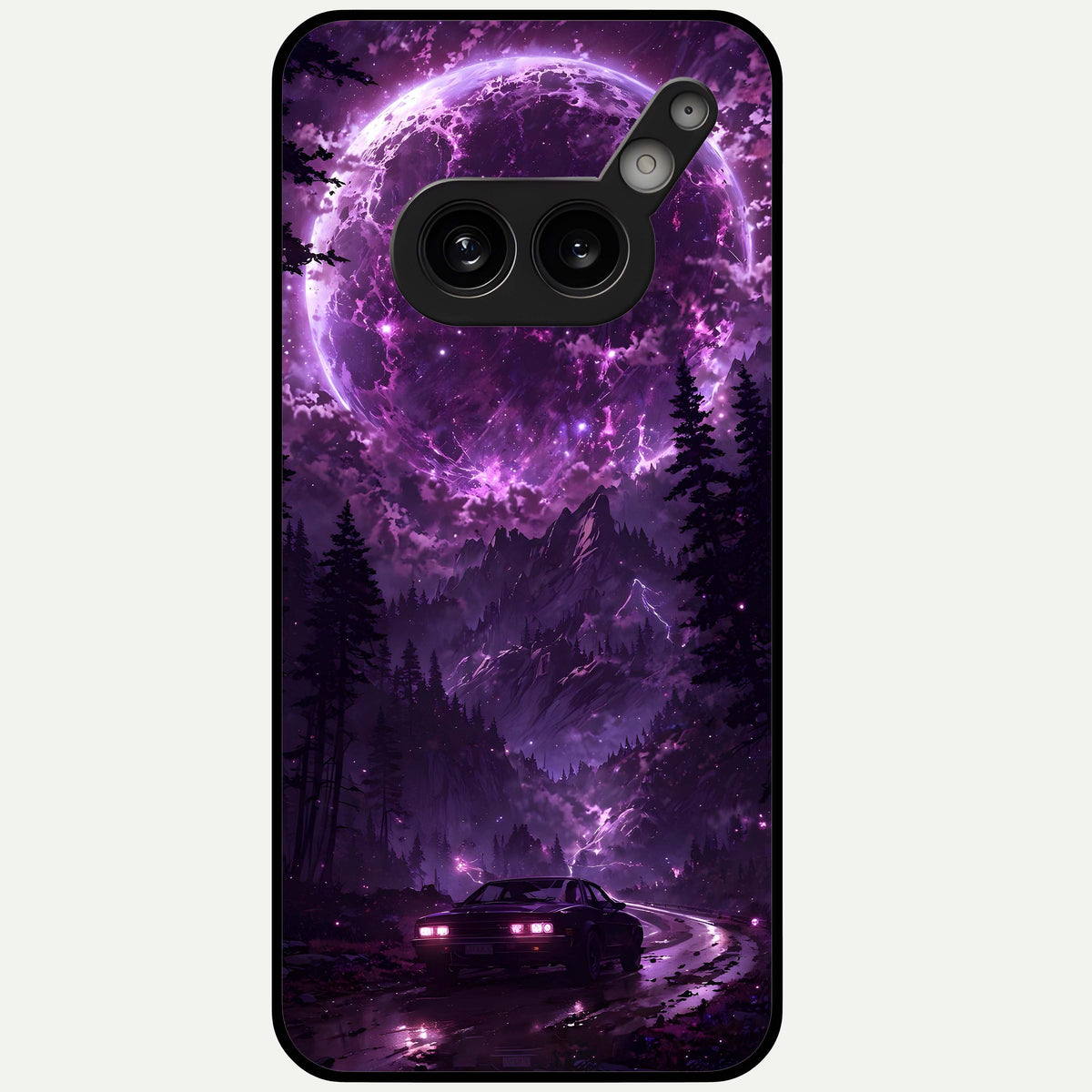  Eternal Cosmic Drive Glass Case For Nothing Phone 2A Plus back cover – full design glossy printed glass finish