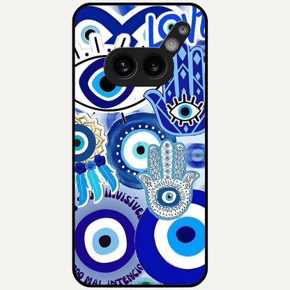  Evil Eyes Dream Glass Case For Nothing Phone 2A Plus back cover – full design glossy printed glass finish