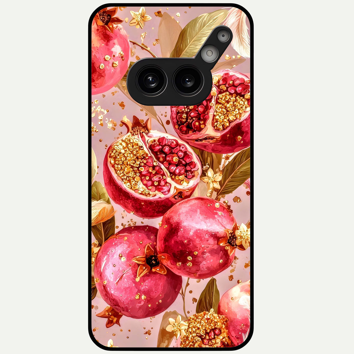  Golden Bloom Glow Glass Case For Nothing Phone 2A Plus back cover – full design glossy printed glass finish