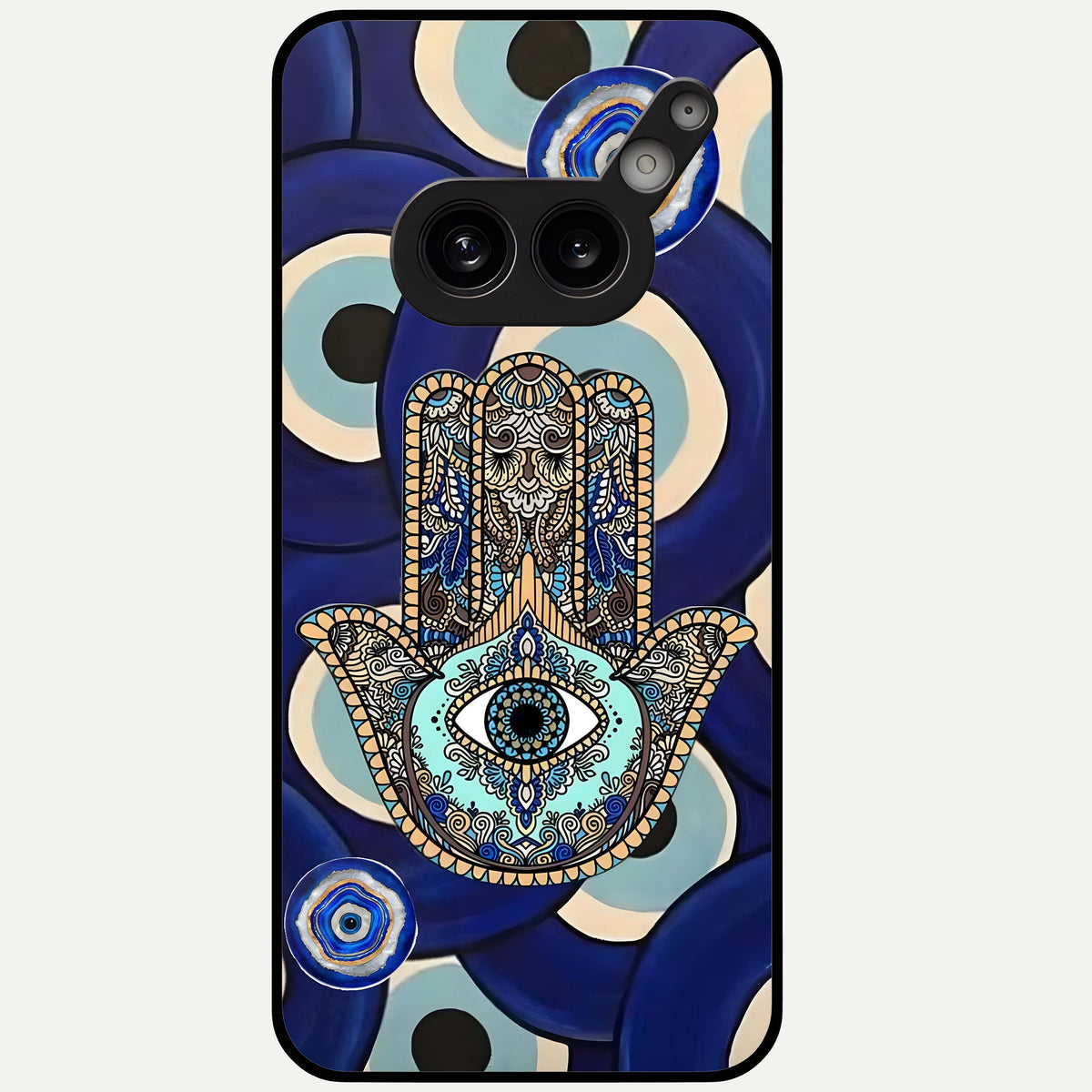  Hamsa Divine Guard Glass Case For Nothing Phone 2A Plus back cover – full design glossy printed glass finish