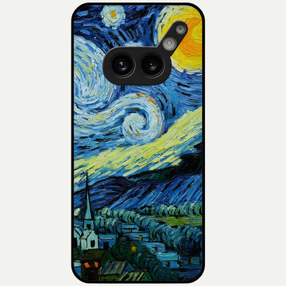  Inspired Van Gogh Art Glass Case For Nothing Phone 2A Plus back cover – full design glossy printed glass finish