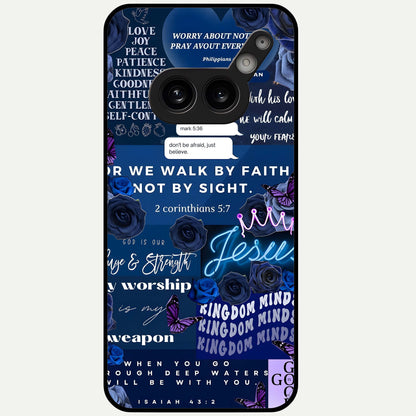  Kingdom Faith Glow Glass Case For Nothing Phone 2A Plus back cover – full design glossy printed glass finish