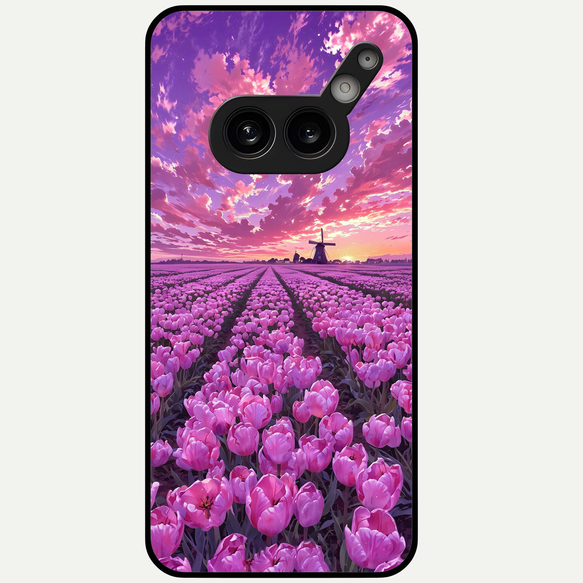  Lavender Dream Skies Glass Case For Nothing Phone 2A Plus back cover – full design glossy printed glass finish