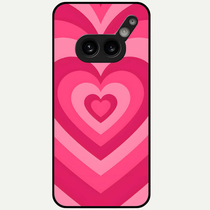  Layered Love Hearts Glass Case For Nothing Phone 2A Plus back cover – full design glossy printed glass finish