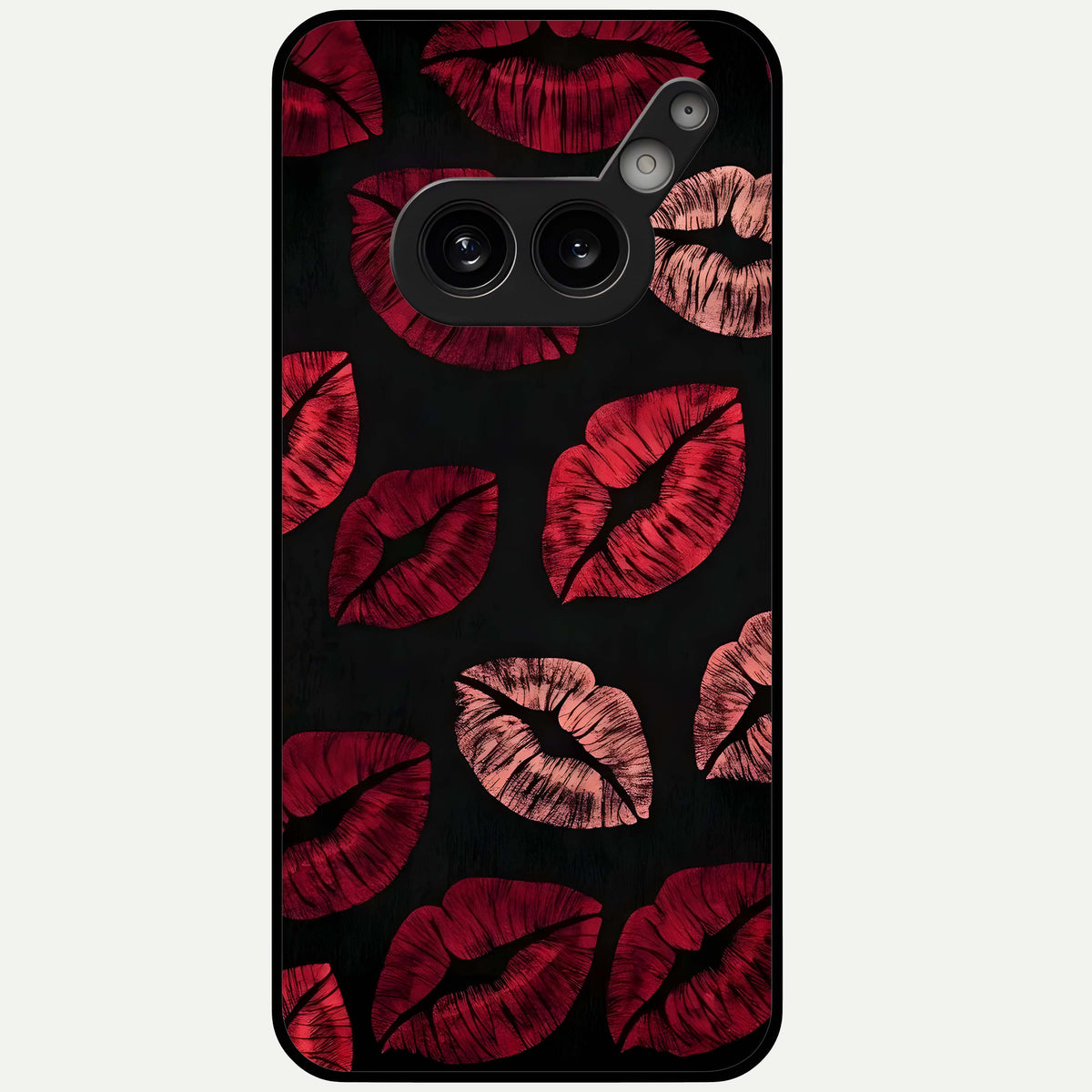  Midnight Kiss Love Glass Case For Nothing Phone 2A Plus back cover – full design glossy printed glass finish