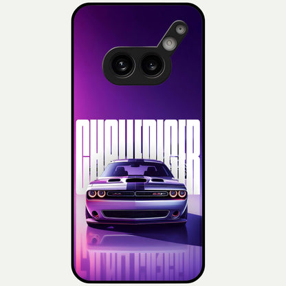  Midnight Muscle Ride Glass Case For Nothing Phone 2A Plus back cover – full design glossy printed glass finish