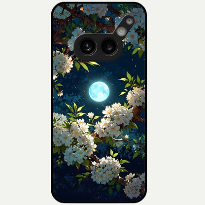  Moonlit Blossom Dream Glass Case For Nothing Phone 2A Plus back cover – full design glossy printed glass finish