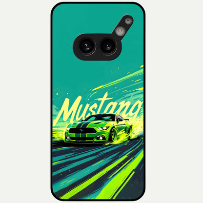  Mustang Bang Glass Case For Nothing Phone 2A Plus back cover – full design glossy printed glass finish