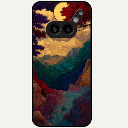  Mystic Valley Light Glass Case For Nothing Phone 2A Plus back cover – full design glossy printed glass finish
