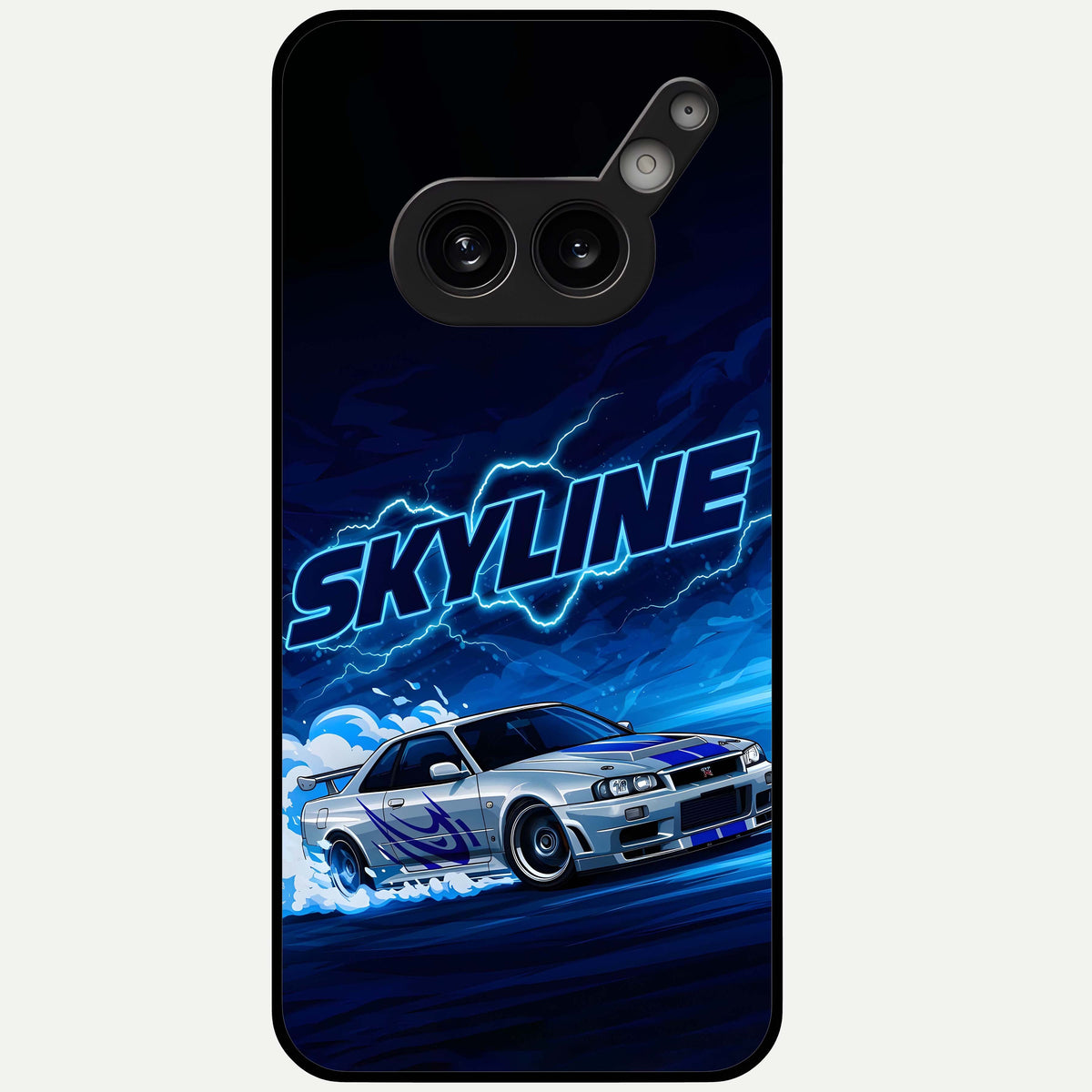  Neon Drift Beast Glass Case For Nothing Phone 2A Plus back cover – full design glossy printed glass finish
