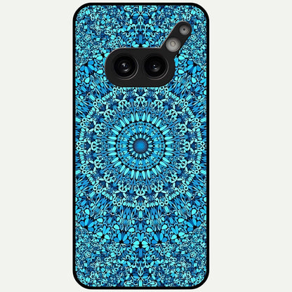  Ocean Bloom Mandala Glass Case For Nothing Phone 2A Plus back cover – full design glossy printed glass finish