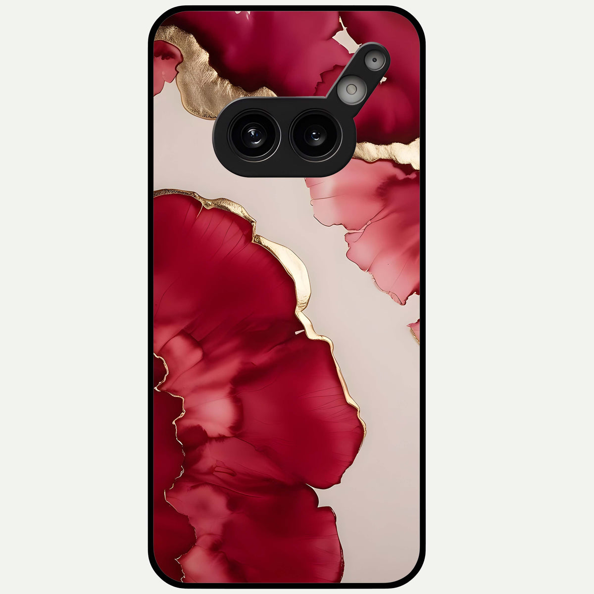  Pink And White Marble Glass Case For Nothing Phone 2A Plus back cover – full design glossy printed glass finish
