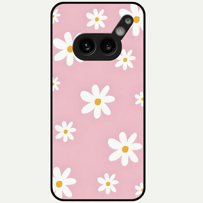  Soft Daisy Bliss Glass Case For Nothing Phone 2A Plus back cover – full design glossy printed glass finish