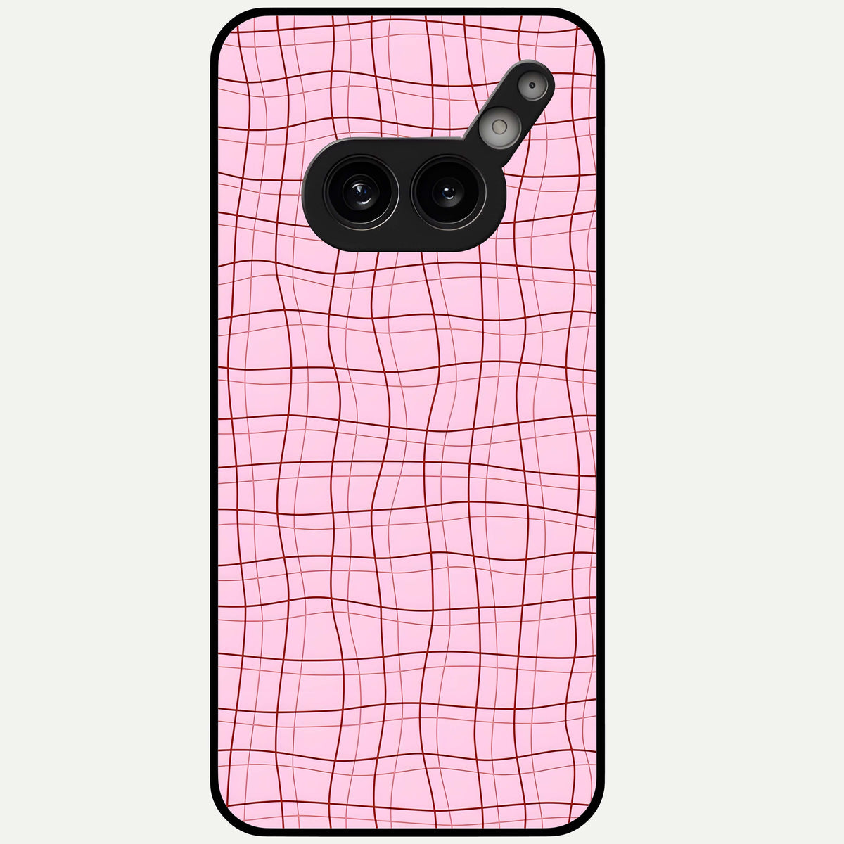  Soft Grid Bliss Glass Case For Nothing Phone 2A Plus back cover – full design glossy printed glass finish
