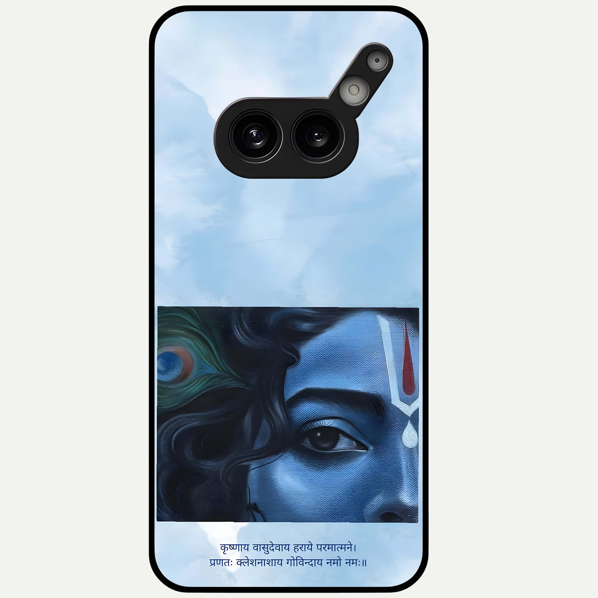  Spiritual Krishna Glass Case For Nothing Phone 2A Plus back cover – full design glossy printed glass finish